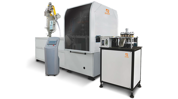  Máquina de moldagem por compressão de tampas 